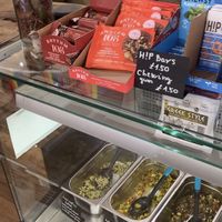 Counter with treats  at Hunglish Cafe & Refill Store in Brighton