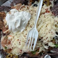 Mega Nachos made Vegan at Jack's Natural Foods - Loop in Longview