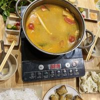 Vegetarian hotpot for 2 (300k VND)  at Chinh bùi food-Cơm Gà Hội An-Lẩu Nướng-đồ ăn nhanh in Hanoi
