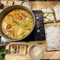 Vegetarian hotpot for 2 (300k VND)  at Chinh bùi food-Cơm Gà Hội An-Lẩu Nướng-đồ ăn nhanh in Hanoi