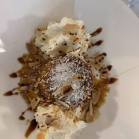 Flan de coco  at El Laurel in Salamanca