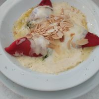 Pimientos rellenos at El Laurel in Salamanca