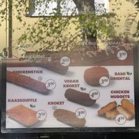 menu  at Pom Pom Frites in Venlo