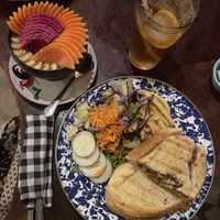 Vegan panini! So delicious  at Cengkrama Cafe and Resto in 