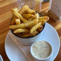 Vegan truffle fries  at Heirloom in Vancouver