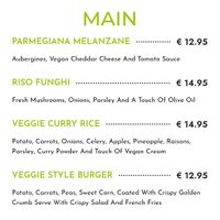 Vegan mains at Bistro 516 in Valletta