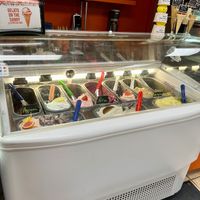 All the vegan options are in a separate case!  at Gelato On The Danny in Toronto
