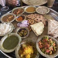 Vegan thali  at Sri Moturam Prasadam in Jaipur