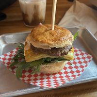 Sausage egg and chee   at Woodhouse Bakery + Coffee  Shop  in Columbus