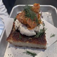 Lox avocado toastt  at Woodhouse Bakery + Coffee  Shop  in Columbus