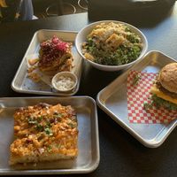 Avocado toast, Caesar salad, Mexican street corn focaccia, breakfast sandwich  at Woodhouse Bakery + Coffee  Shop  in Columbus