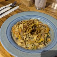 Pasta vegana con leche de coco at Macarena in Cartagena