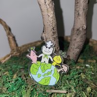 Super cute pin *-* at Moonggoojeom Vegan Bakery in Busan