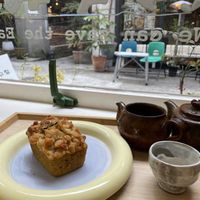 Sweet Pumpkin pound cake 🎃   at Moonggoojeom Vegan Bakery in Busan