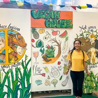 Great art!  at Vegan House Cafe & Restaurant  in Lalitpur