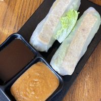 Fresh rolls come with hoisin and peanut   at Lost Monk  in Cologne