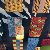 Creative ceiling  at Asmara in Amsterdam