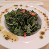 Green salad with lavender dressing at Soy Love U in Tokyo
