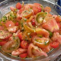 Tomates aliñados at Cafe & Bar Bohemio in La Palma