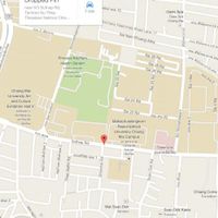 The correct location on google maps at Nongna Vegetarian Food in Chiang Mai