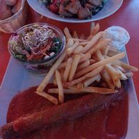 Curryvurst unten at Feldstern in Hamburg