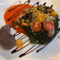 Poblano stuffed pepper at La Plazuela at La Fonda in Santa Fe