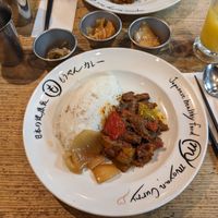 Vegan curry dish at Moyan Curry  in Tokyo