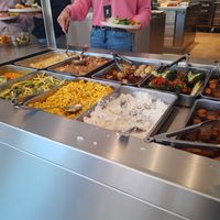 Warm buffet at roots kitchen in Zurich