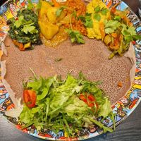 Vegan plate at Meaza's Place in Frankfurt