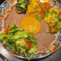 The plate at Meaza's Place in Frankfurt