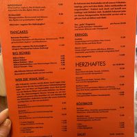 Menu   at Café Walter in Cologne