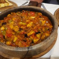 Clay pot dish at Rumist in Istanbul
