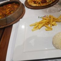 Clay pot veggy with fries and rice at Rumist in Istanbul