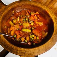 Clay pot stew after the smashing  at Rumist in Istanbul