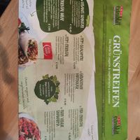 Vegan menu at Cafe Extrablatt in Bonn