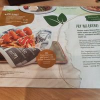 Vegan menu at Cafe Extrablatt in Bonn
