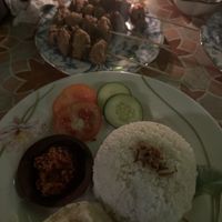 Tofu satay   at Mambo Beach Resort in Penida Island