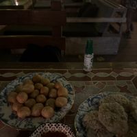 Sweet potato balls, tapioca fritters  at Mambo Beach Resort in Penida Island