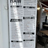Menu  at RAW Lounge in Nerja
