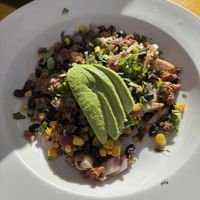 Veggie scramble without red peppers   at Brekkies By Chomp in Solvang