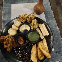 Snack platter   at Toran Restaurant in Kathmandu
