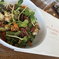 Delicious vegan quinoa bowl with pecans.    at The Post House Inn in Mount Pleasant
