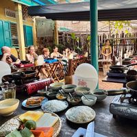 All the spices and veg prep  at Authentic Vietnamese Vegan Cooking Class in Hoi An