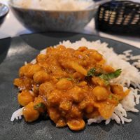 Chana masala at Masala Politics in Oslo