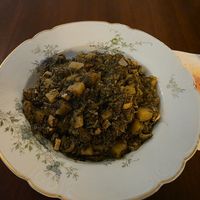 Westfählischer Grünkohl mit Kartoffeln und Räuchertofu at Cocoa's Bistro in Bad Mergentheim