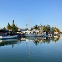 View from table  at Castaway Waterfront Restaurant & Sushi Bar in Marathon