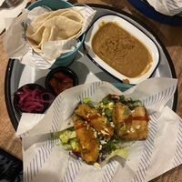 Aubergine taco board   at Tia's Mexican and Mediterranean Restaurant in Durham