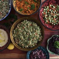 Salad selection   at Habibah in Cheltenham