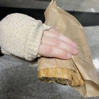 Apple strudel (inside dough was soggy/mushy)  at Pekarna Peçjak  in Ljubljana