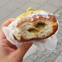 Pistachio donut at Jemy Kremy in Lodz